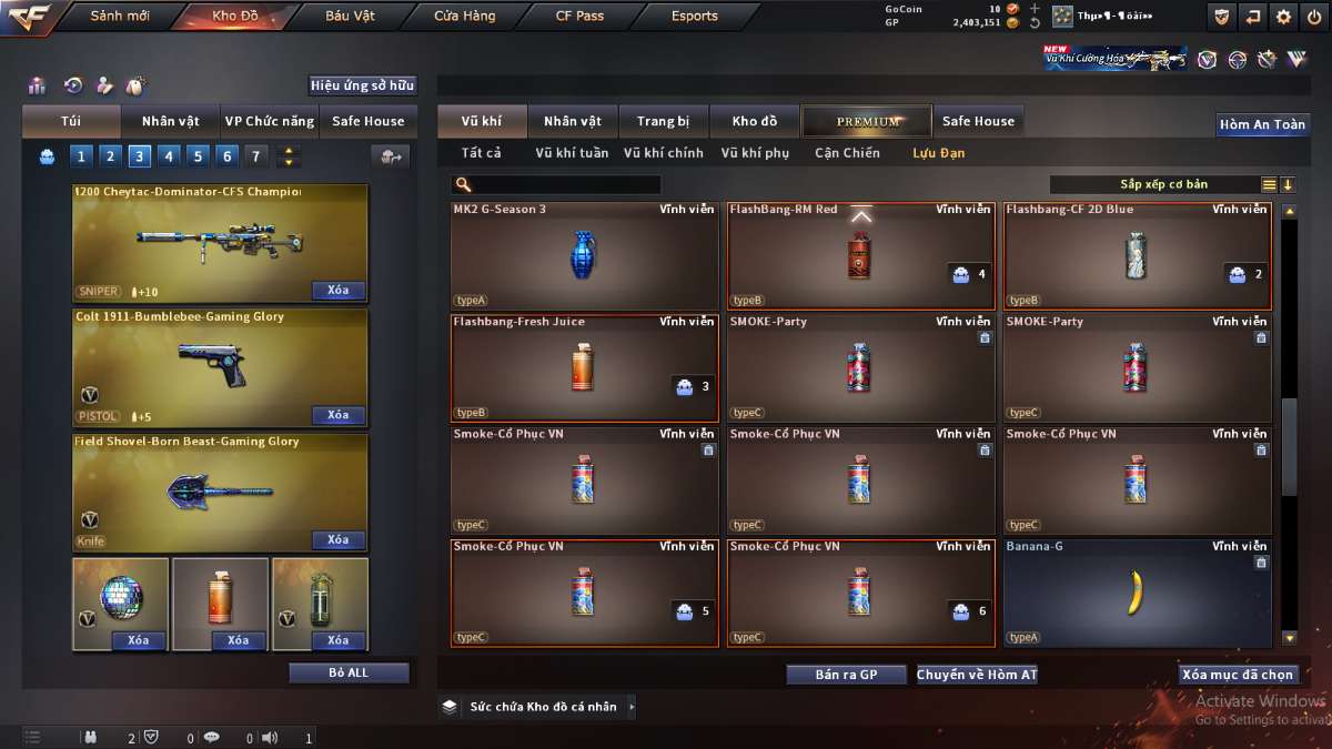 shop acc cf uy tin gia re